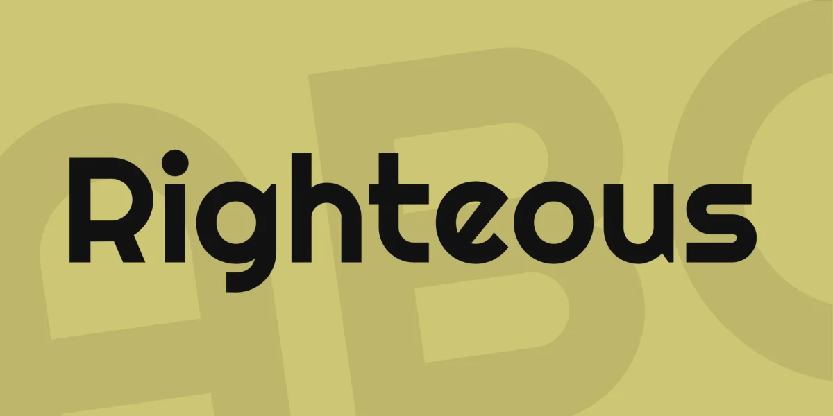 Righteous Font