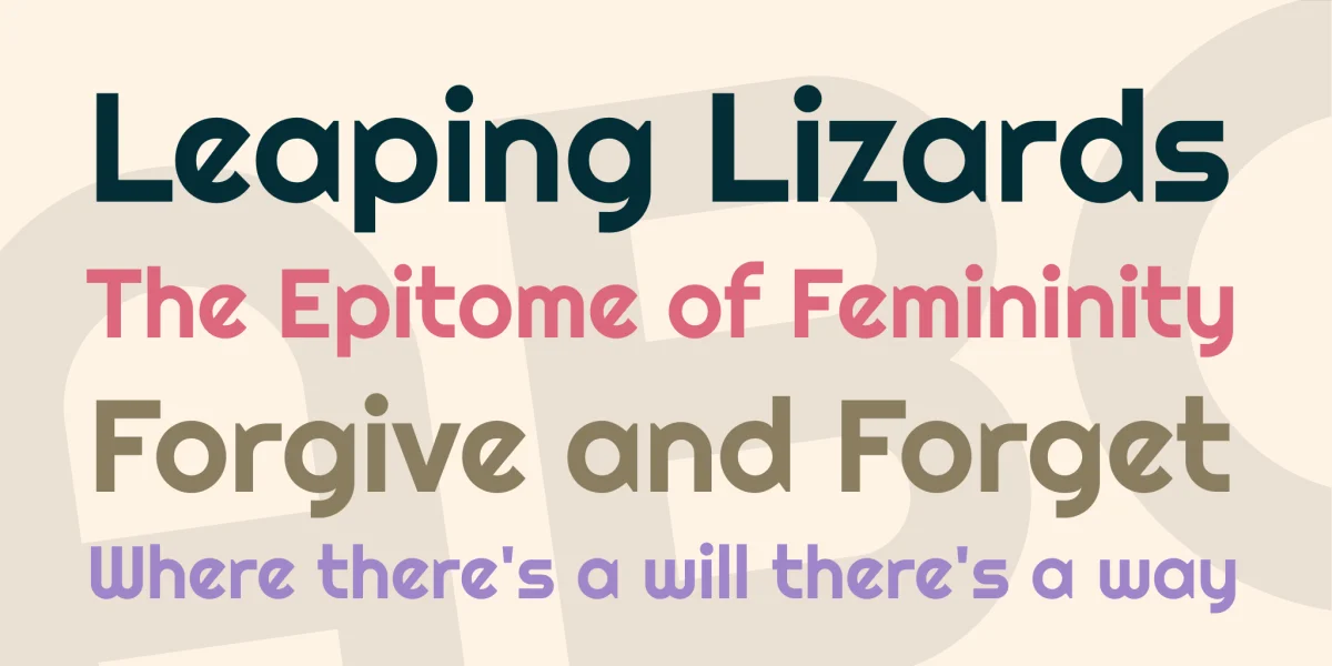 Righteous Font preview 2