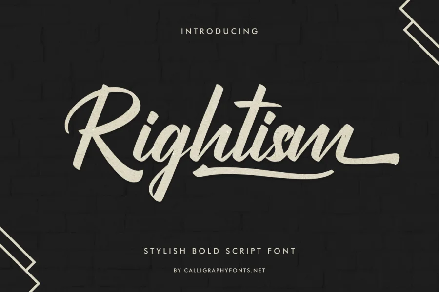Rightism Demo Font