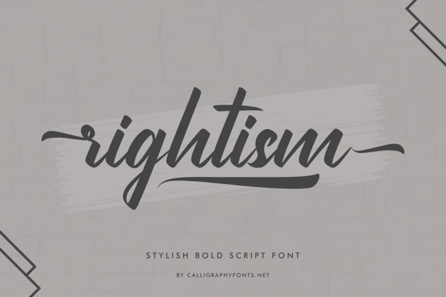 Rightism Demo Font preview 2