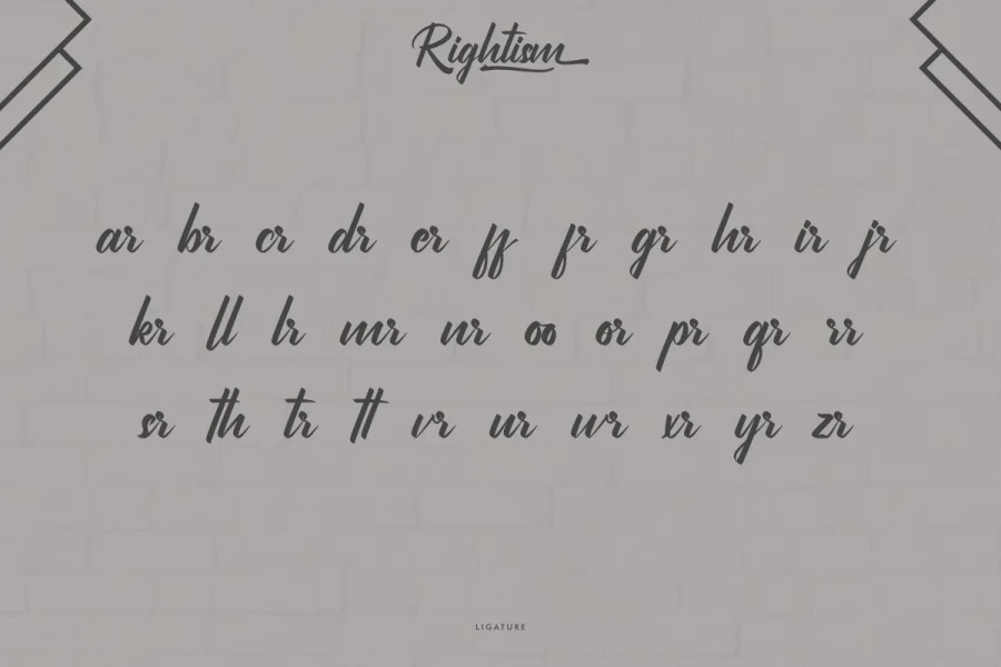 Rightism Demo Font preview 7