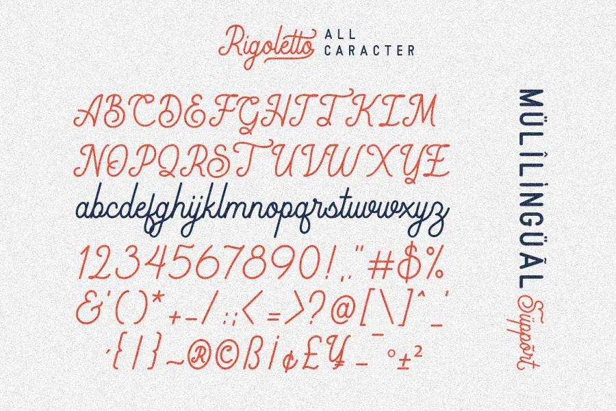 Rigoletto Demo Font preview 12