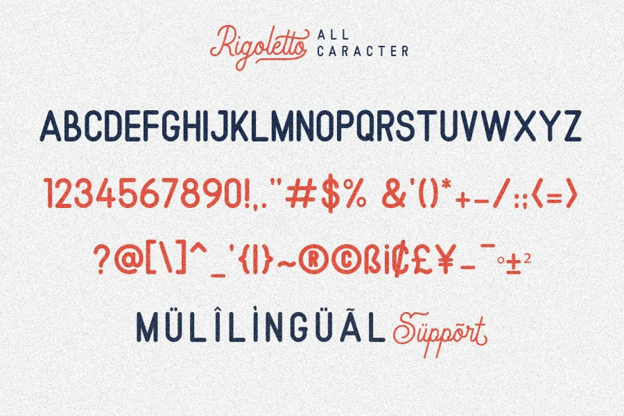 Rigoletto Demo Font preview 13