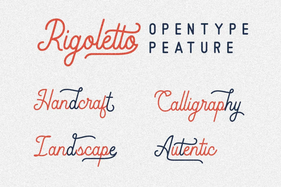 Rigoletto Demo Font preview 5