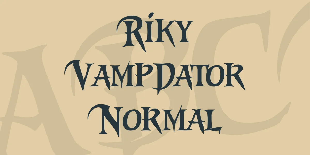 Riky Vampdator Normal Font