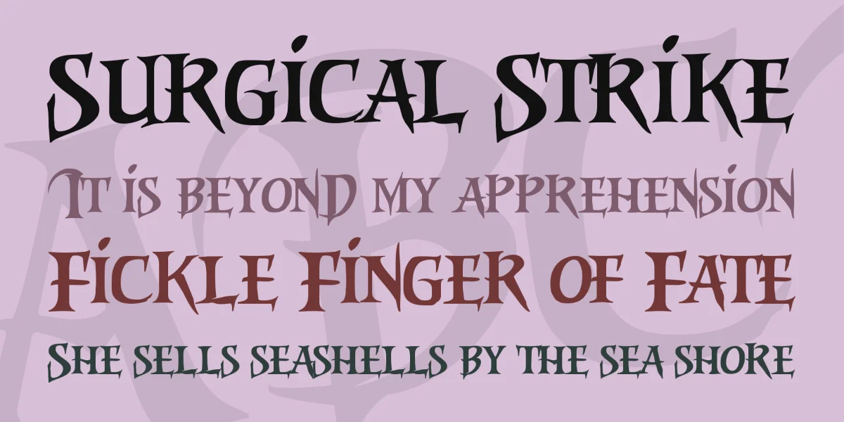 Riky Vampdator Normal Font preview 2