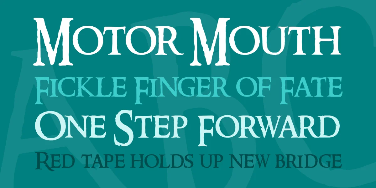 Ringbearer Font preview 2