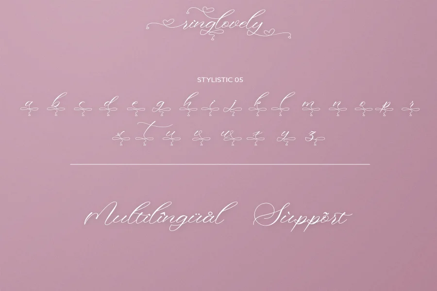 Ringlovely Font preview 13