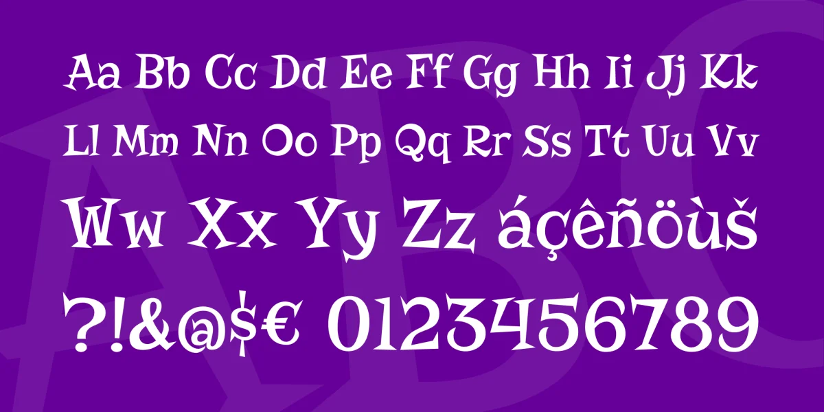 Risque Font preview 3