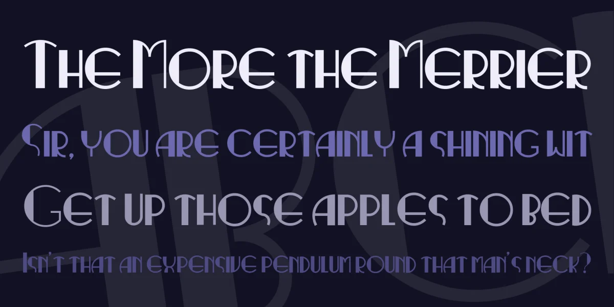 Ritzy Normal Font preview 2