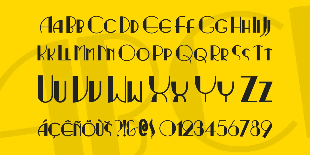 Ritzy Normal Font preview 3