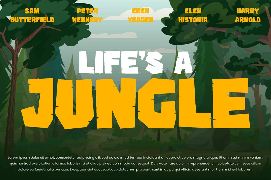 River Adventurer Font preview 2