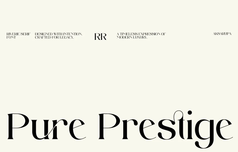 Riverie Font preview 2