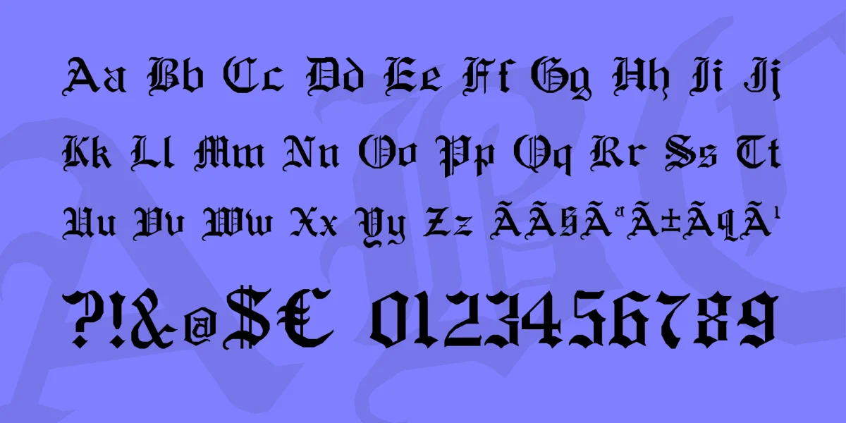 RM Albion Font preview 2