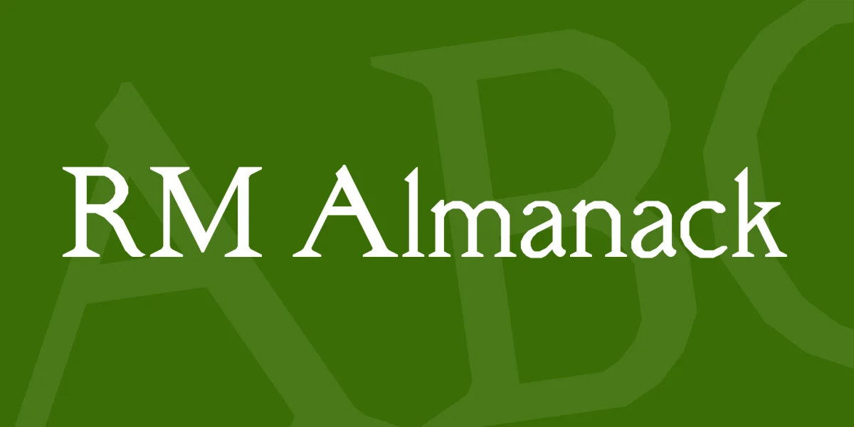 RM Almanack Font