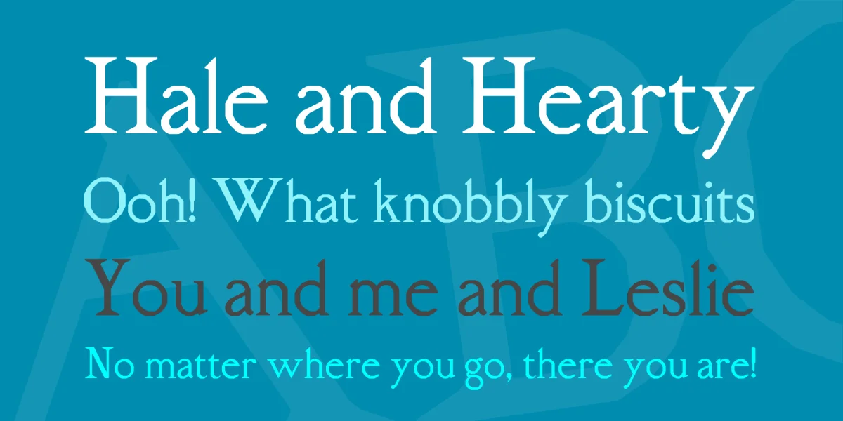 RM Almanack Font preview 2