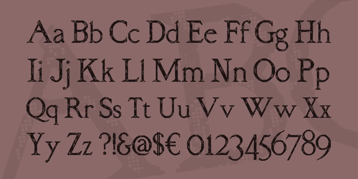 RM Almanack old Font preview 3