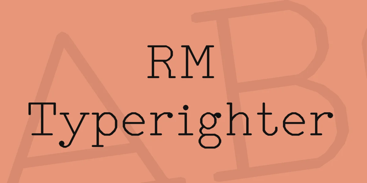 RM Typerighter Font