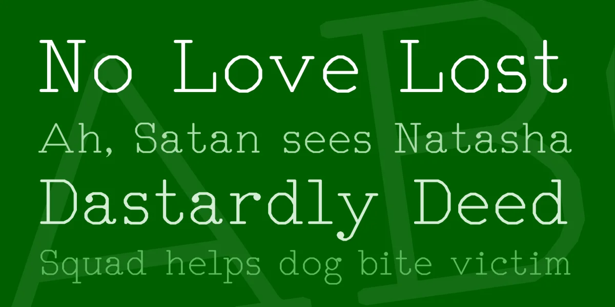 RM Typerighter Font preview 2