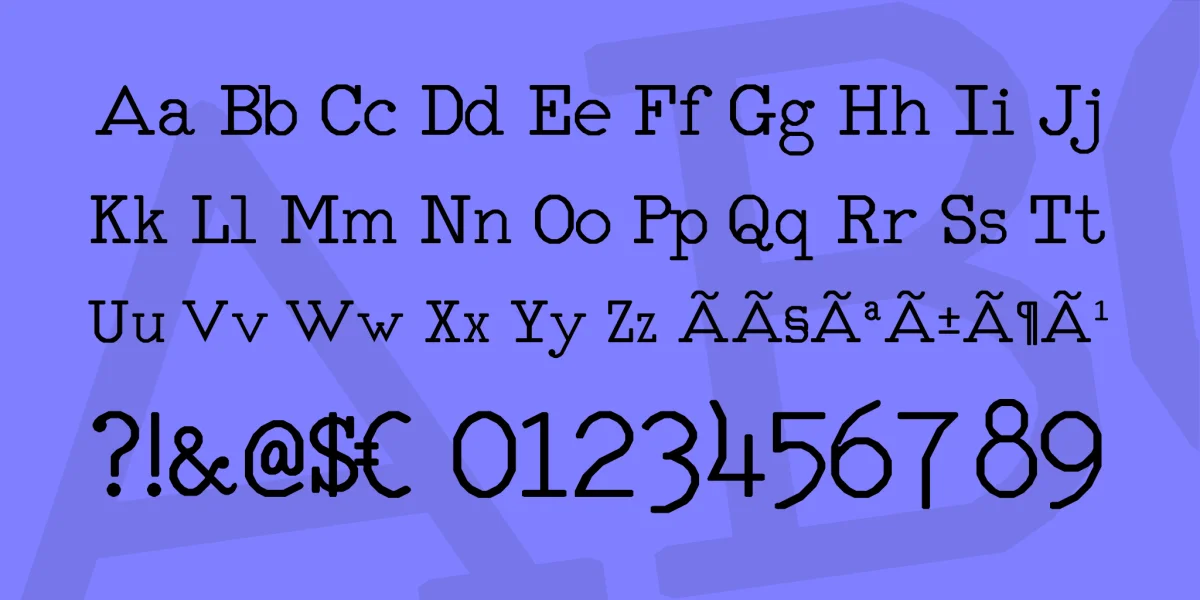 RM Typerighter medium Font preview 4