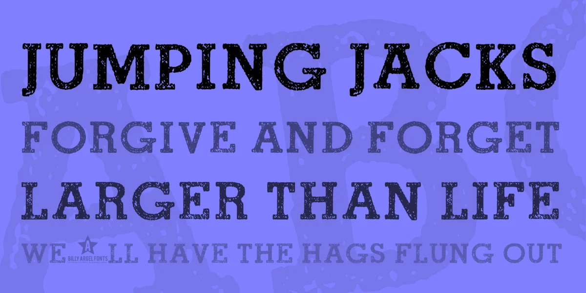 ROAD MOVIE Font preview 2