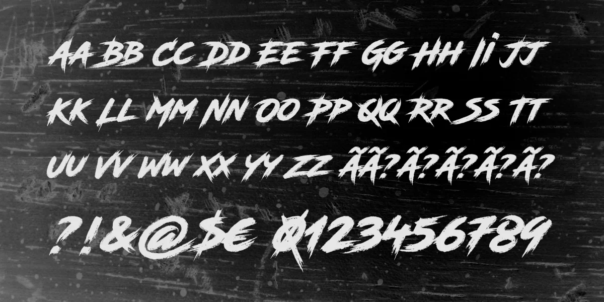 Road Rage Font preview 4
