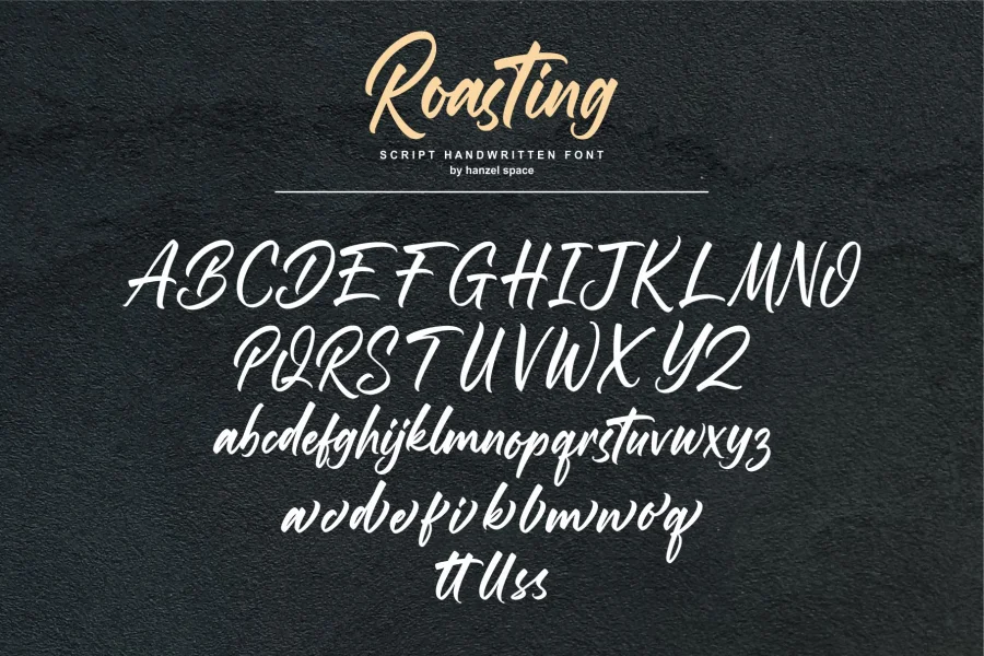 Roasting Script Font preview 5