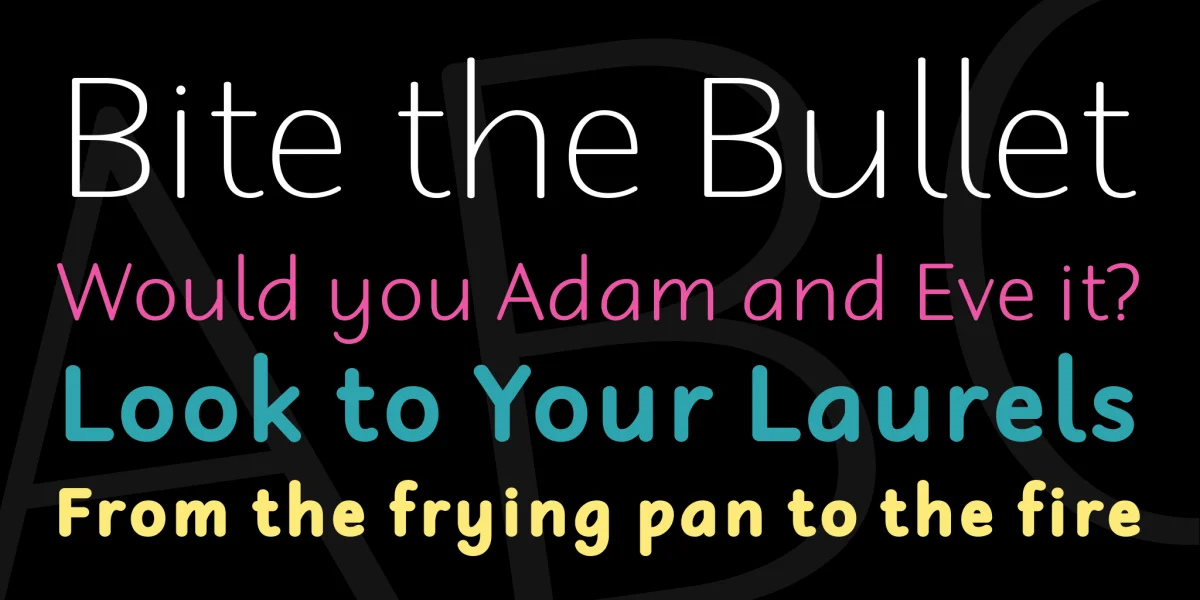 Robaga Rounded Font Family preview 2