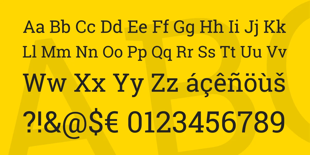 Roboto Slab Font Family preview 4