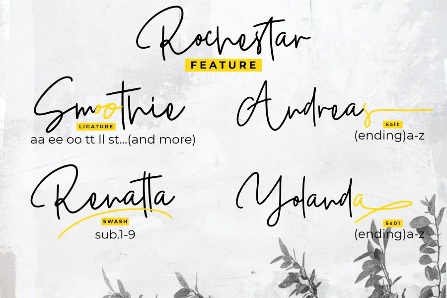Rochestar Demo Font preview 11