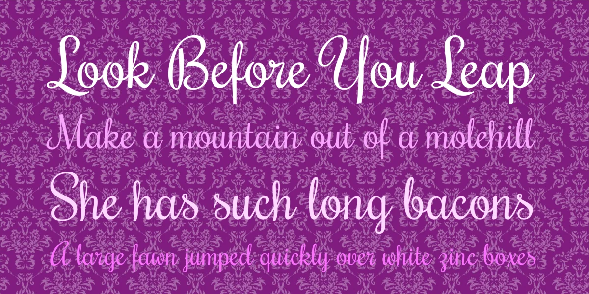 Rochester Font preview 2