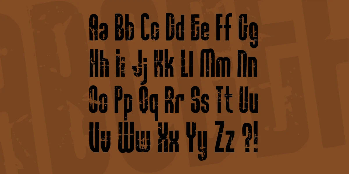 Rock it Font preview 2