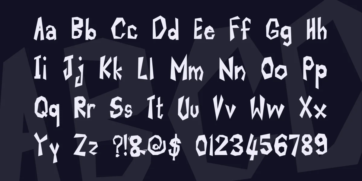 ROCK KAPAK 2 Font preview 3