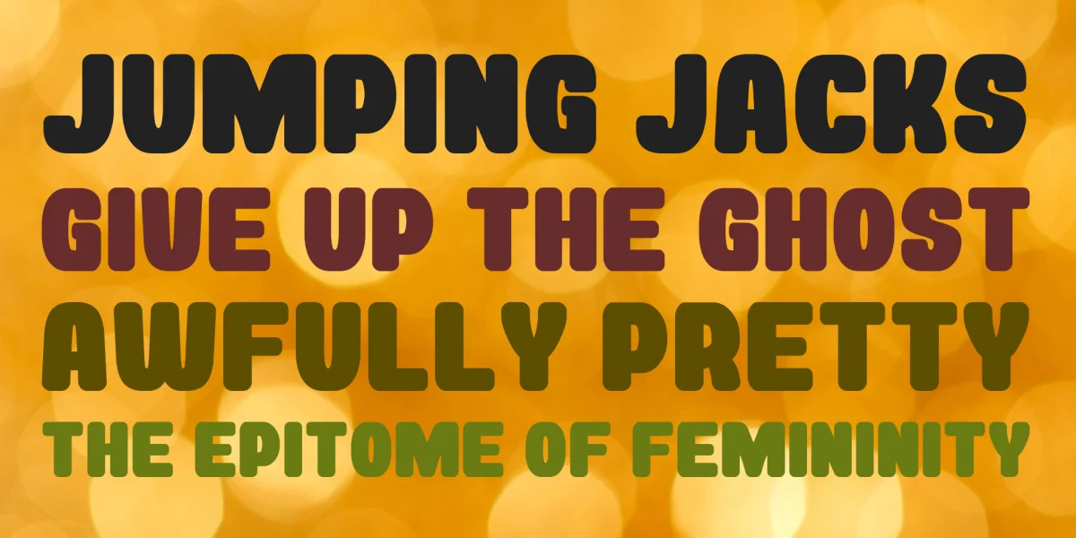 Rockin' Record Font preview 2