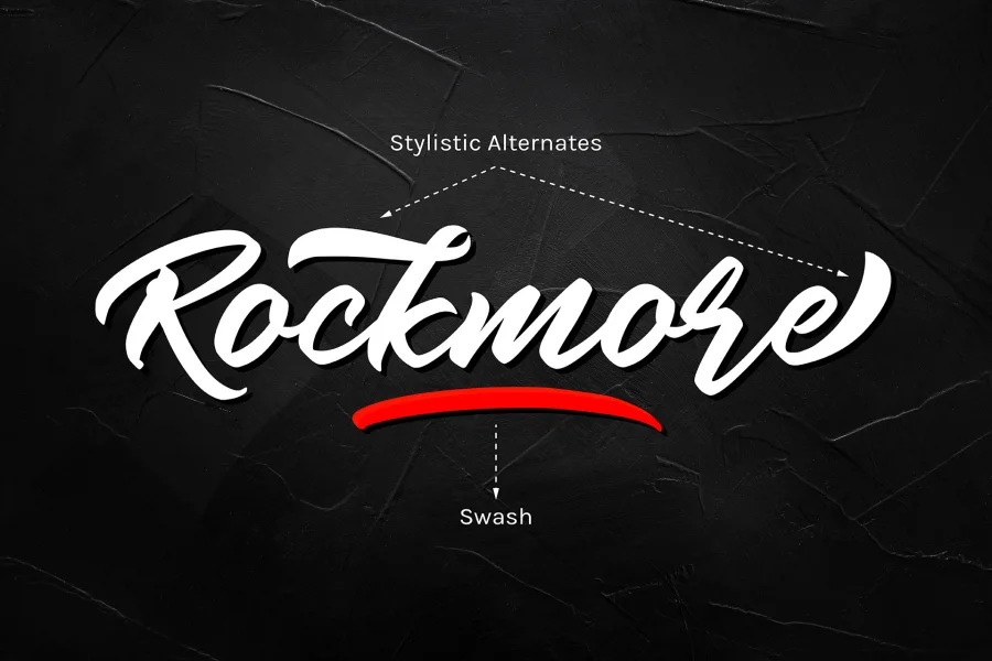 Rockmore Font preview 13
