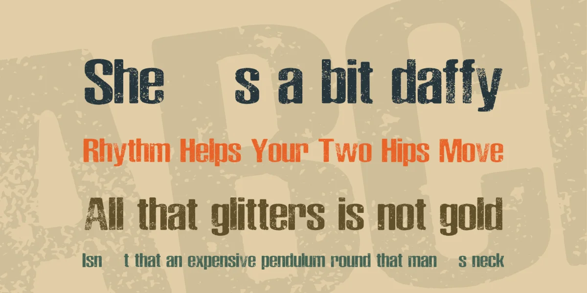 Rocks Personal Use Font preview 2