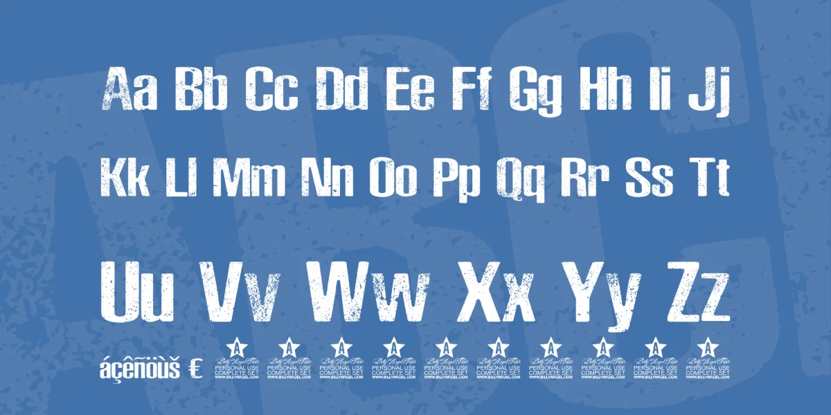 Rocks Personal Use Font preview 4