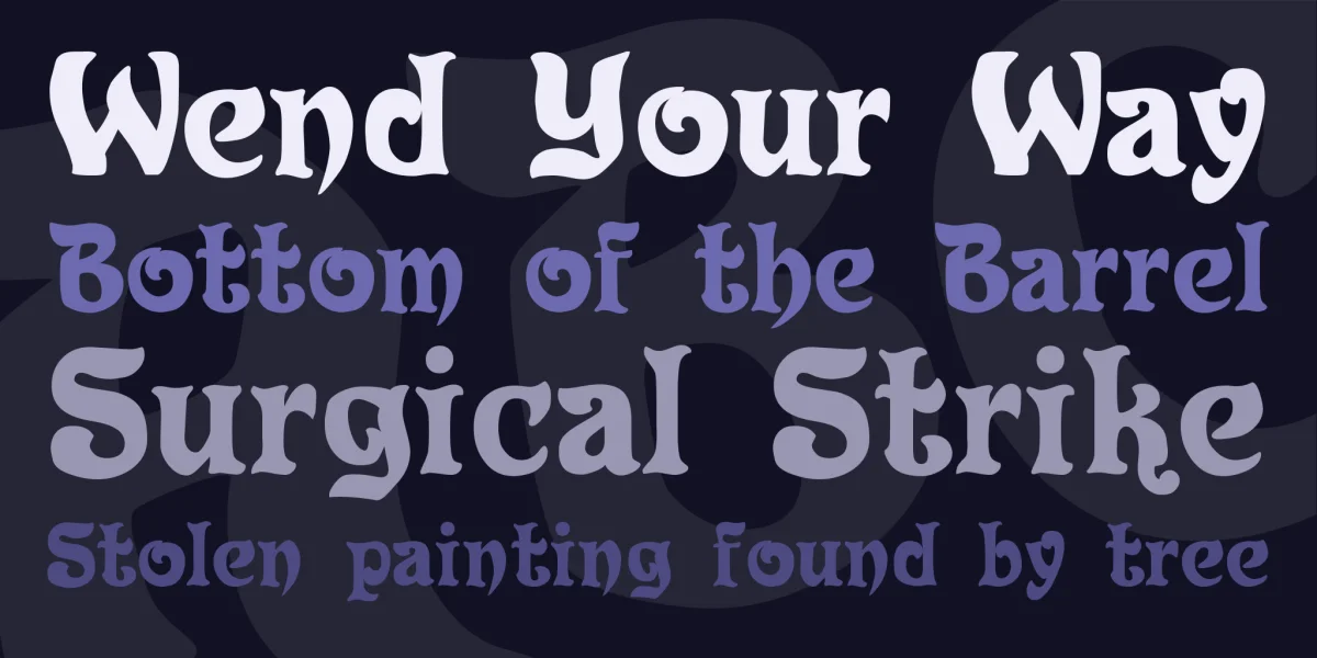 Roland Font Family preview 2