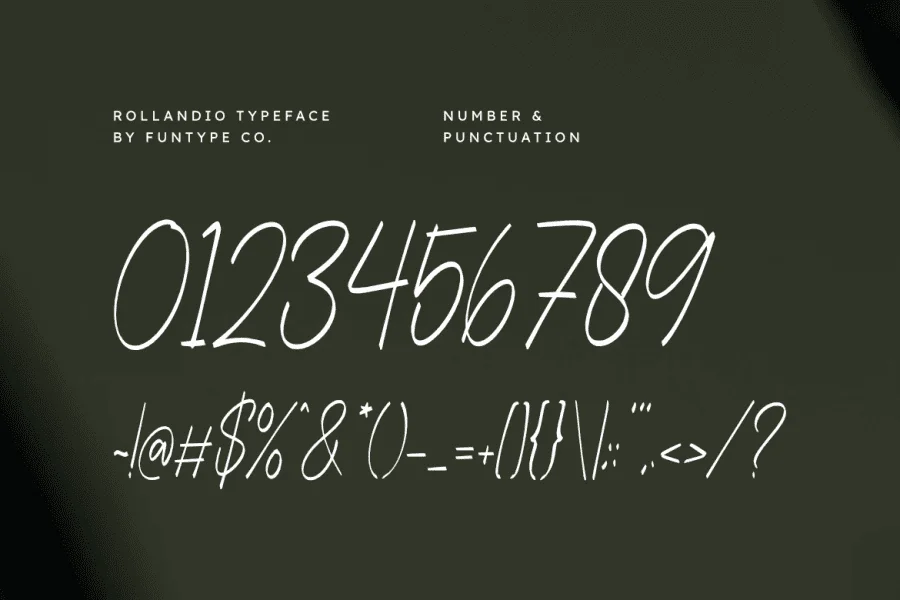 Rollandio Font preview 3
