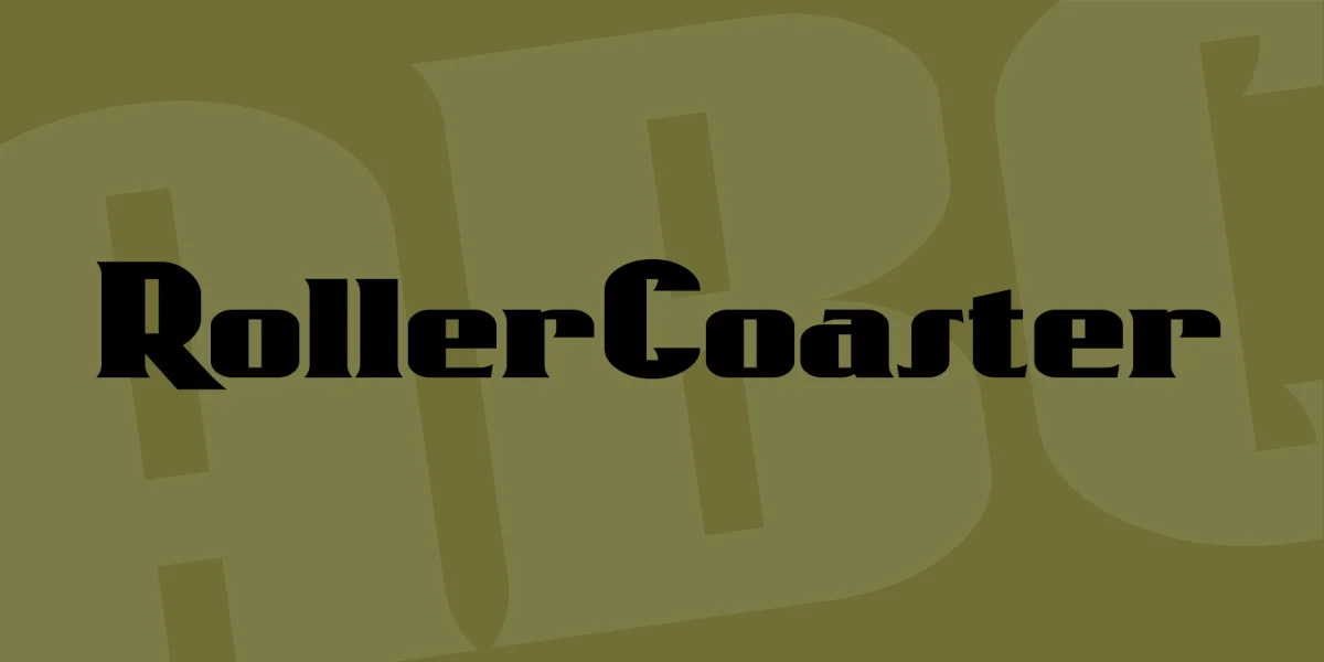RollerCoaster Font