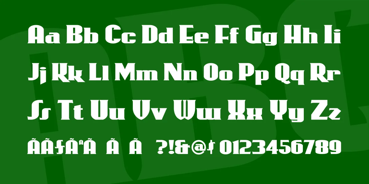 RollerCoaster Font preview 3