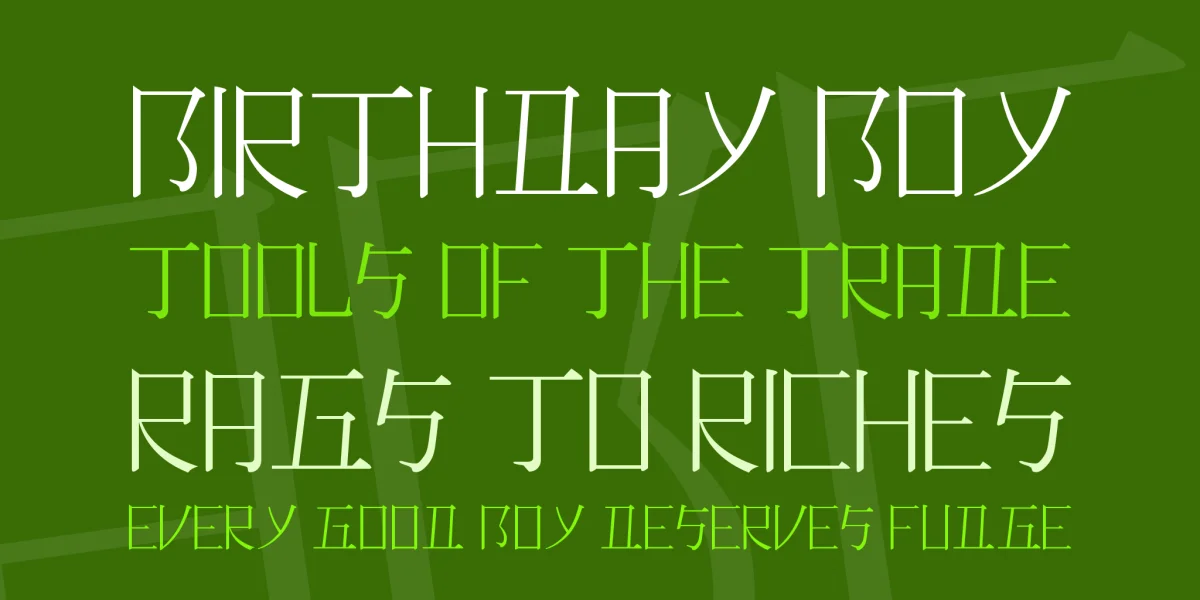 Romaji Mincho Font preview 3
