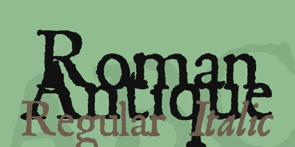 Roman Antique Font Family