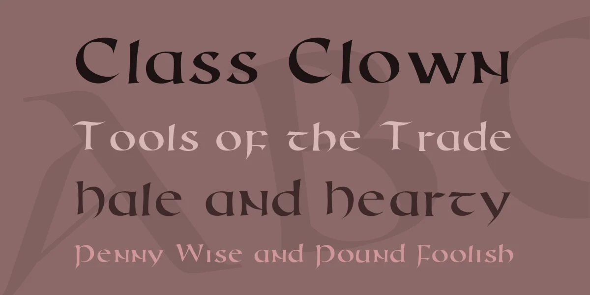 Roman Uncial Modern Font preview 2