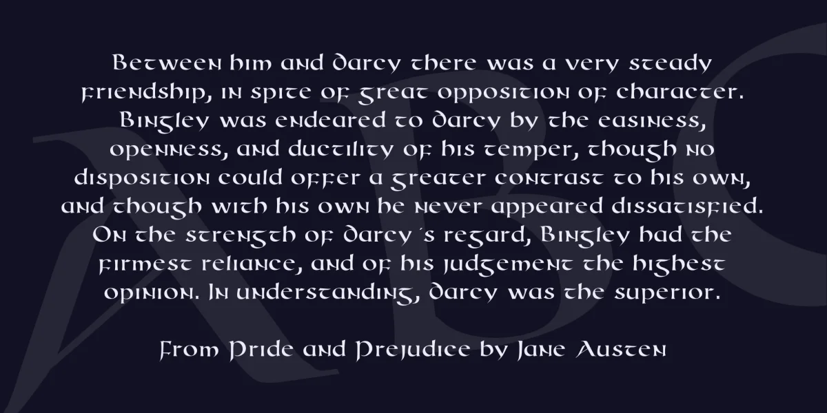 Roman Uncial Modern Font preview 3