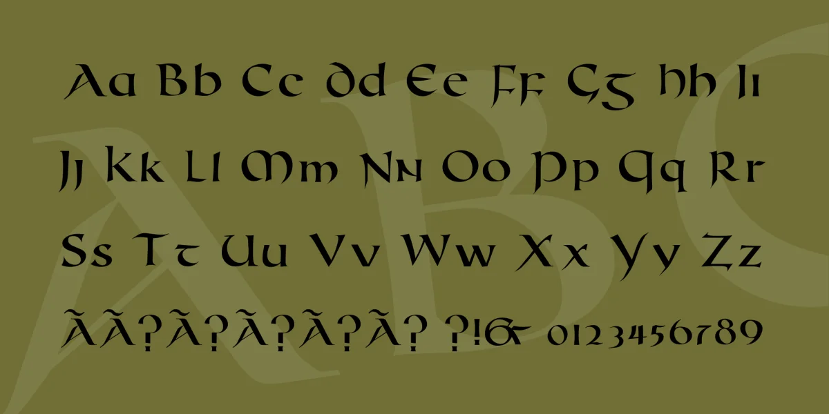 Roman Uncial Modern Font preview 4