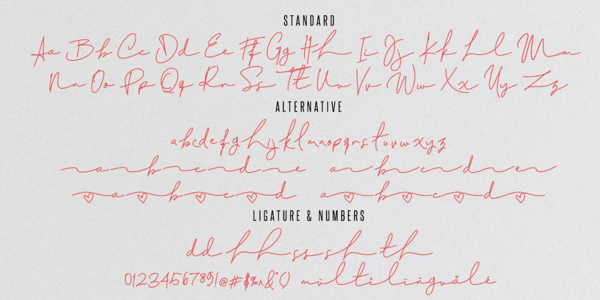 Romance Challista Font preview 3