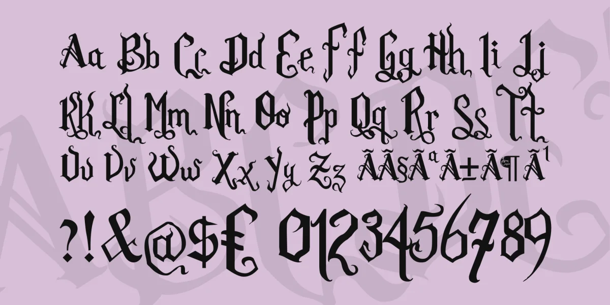 Romance Fatal Goth Font Family preview 4