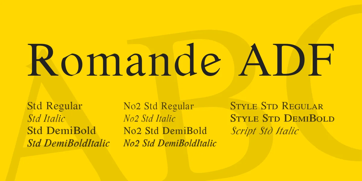 Romande ADF Font Family