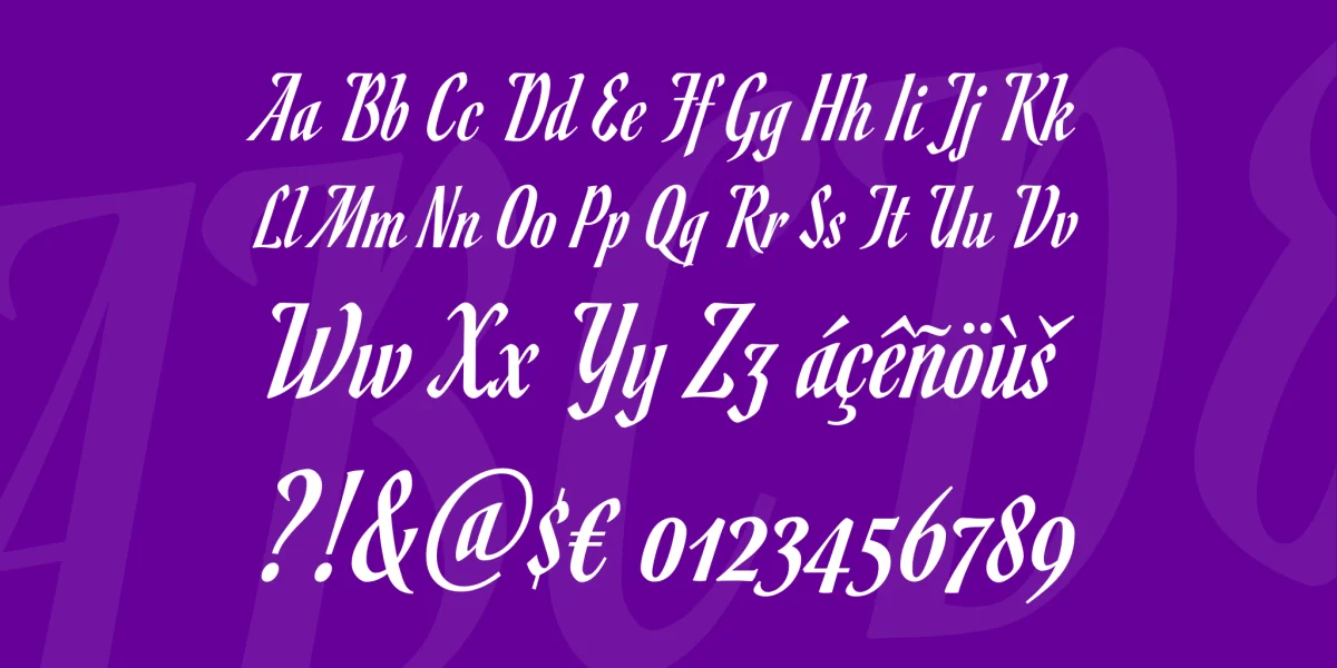 Romanesco Font preview 3